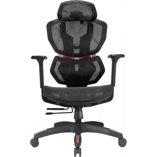 Крісло офісне AGN AGN09-8 Mesh Black/Orange купити в Україні | Telemart фото