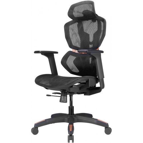 Крісло офісне AGN AGN09-8 Mesh Black/Orange купити в Україні | Telemart фото