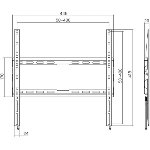 Кронштейн для ТВ AGN 32-70" AGN70-440F Black купить в Украине | Telemart фото