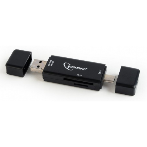 Купити Кардрідер Gembird Type-C USB 3.1 microUSB microSD/HC/XC (UHB-CR3IN1-01) - ціна в Києві, Львові, Вінниці, Хмельницькому, Франківську, Україні | інтернет-магазин TELEMART.UA фото