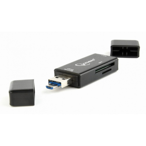 Купити Кардрідер Gembird Type-C USB 3.1 microUSB microSD/HC/XC (UHB-CR3IN1-01) - ціна в Києві, Львові, Вінниці, Хмельницькому, Франківську, Україні | інтернет-магазин TELEMART.UA фото