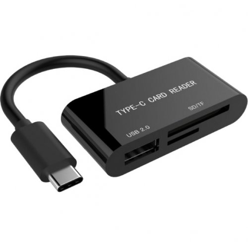 Кардрідер Gembird Type-C USB 3.1 USB 2.0 SD/microSD/HC/XC (UHB-CR3-02) купити в Україні: Київ, Львів, Хмельницький, Тернопіль, Івано-Франківськ | Низька ціна, відгуки, характеристики від TELEMART фото