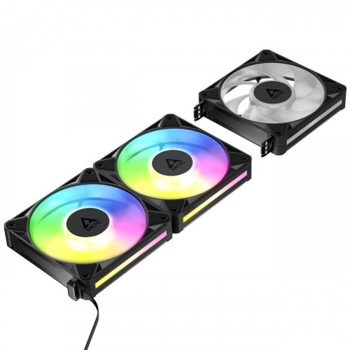 Набір кулерів для корпусу Arctic BioniX P12 A-RGB (3-Fan Pack) (ACFAN00337A) Black купити в Україні | Telemart фото