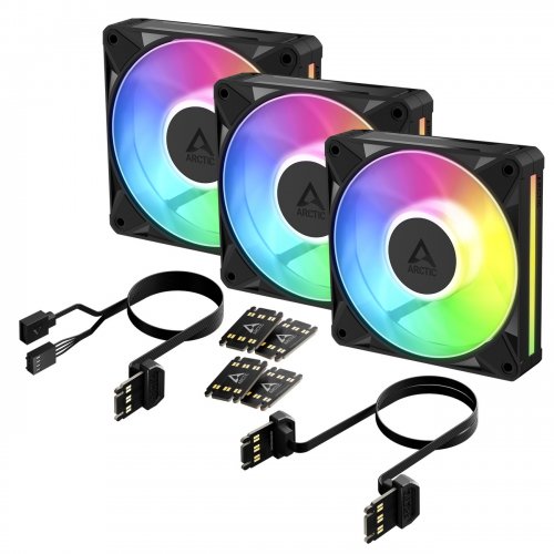 Набір кулерів для корпусу Arctic BioniX P12 A-RGB (3-Fan Pack) (ACFAN00337A) Black купити в Україні | Telemart фото