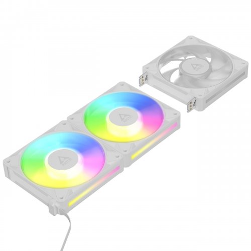 Набір кулерів для корпусу Arctic BioniX P12 A-RGB (3-Fan Pack) (ACFAN00338A) White купити в Україні | Telemart фото