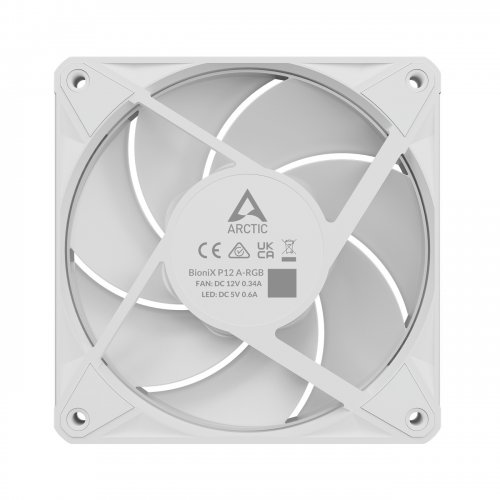 Набір кулерів для корпусу Arctic BioniX P12 A-RGB (3-Fan Pack) (ACFAN00338A) White купити в Україні | Telemart фото