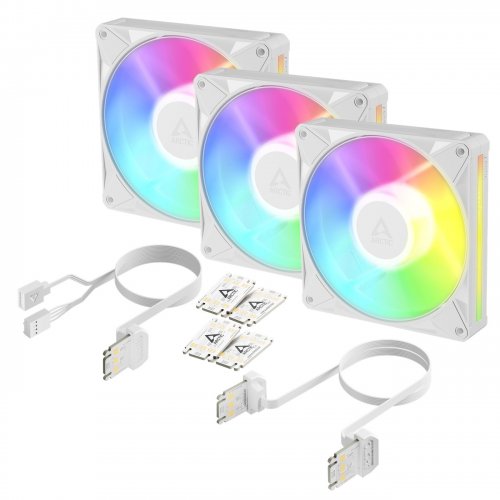 Набір кулерів для корпусу Arctic BioniX P14 A-RGB (3-Fan Pack) (ACFAN00342A) White купити в Україні | Telemart фото