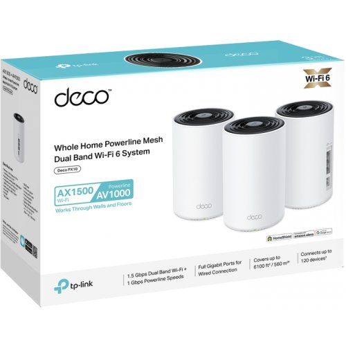 Mesh-система TP-LINK Deco PX10 (3-pack) купить в Украине | Telemart фото