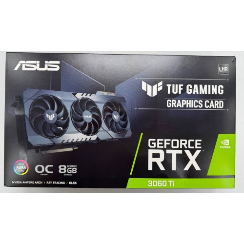 Відеокарта Asus TUF GeForce RTX 3060 Ti Gaming OC 8192MB (TUF-RTX3060TI-O8GD6X-GAMING) (Відновлено продавцем, 904897) купити в Україні | Telemart фото