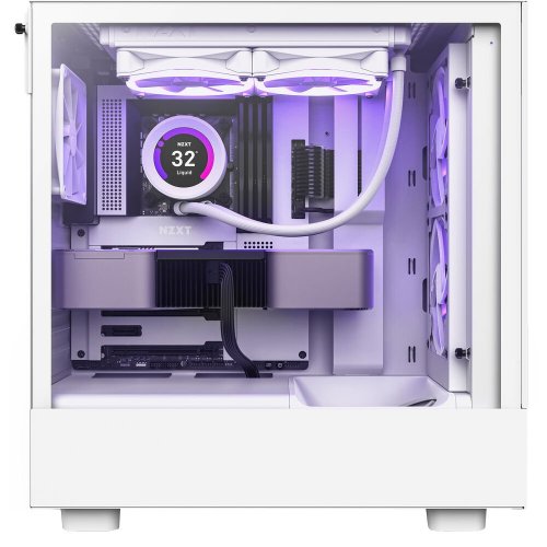 Корпус NZXT H5 Flow Tempered Glass без БП (CC-H51FW-01) White (Восстановлено продавцом, 904967) купить в Украине | Telemart фото