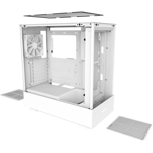 Корпус NZXT H5 Flow Tempered Glass без БП (CC-H51FW-01) White (Восстановлено продавцом, 904967) купить в Украине | Telemart фото