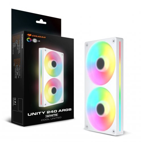 Кулер для корпуса Cougar Unity 240-F ARGB White купить в Украине | Telemart фото
