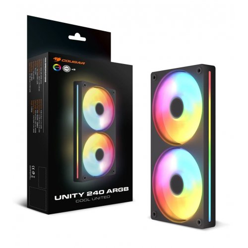 Кулер для корпуса Cougar Unity 240-R ARGB Black купить в Украине | Telemart фото
