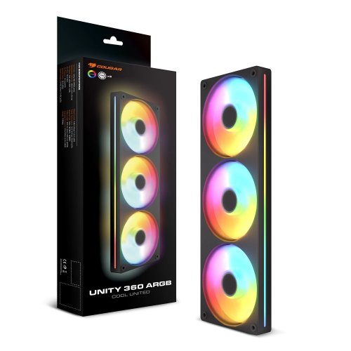 Кулер для корпуса Cougar Unity 360-R ARGB Black купить в Украине | Telemart фото