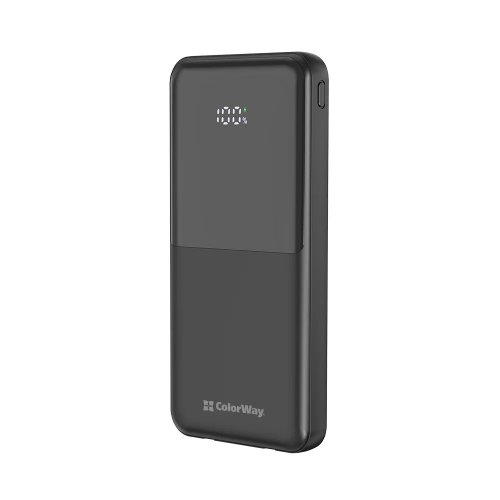 Powerbank ColorWay DigiPower 10000mAh 22.5W (CW-PB100LP01BK) Black купити в Україні | Telemart фото
