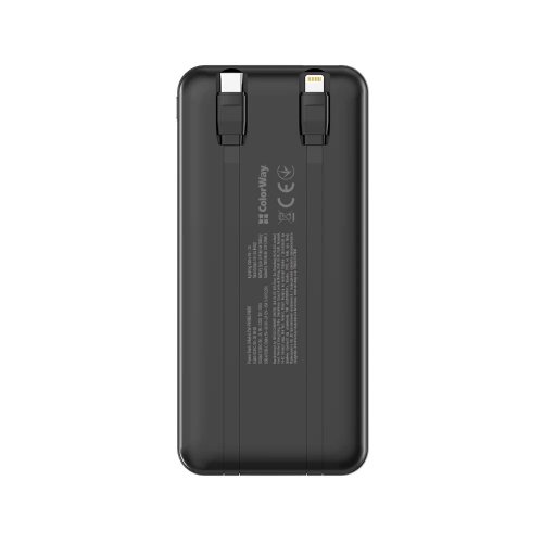 Powerbank ColorWay DigiPower 10000mAh 22.5W (CW-PB100LP01BK) Black купити в Україні | Telemart фото