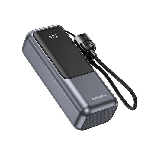 Powerbank ColorWay Urban 10000mAh 22.5W (CW-PB100LP03GR) Gray купити в Україні | Telemart фото