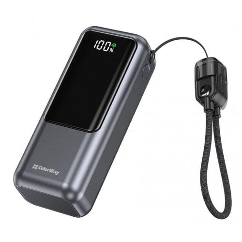 Powerbank ColorWay Urban 10000mAh 22.5W (CW-PB100LP03GR) Gray купити в Україні | Telemart фото