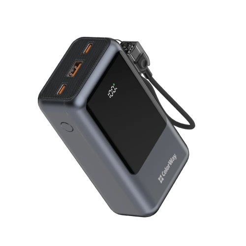 Powerbank ColorWay Urban 20000mAh 22.5W (CW-PB200LP03GR) Gray купити в Україні | Telemart фото