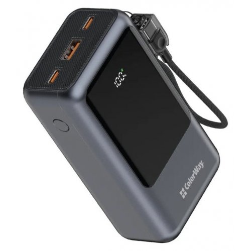 Powerbank ColorWay Urban 20000mAh 22.5W (CW-PB200LP03GR) Gray купити в Україні | Telemart фото