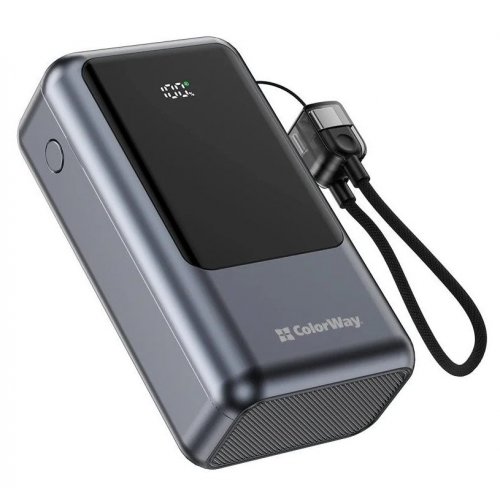 Powerbank ColorWay Urban 20000mAh 22.5W (CW-PB200LP03GR) Gray купити в Україні | Telemart фото