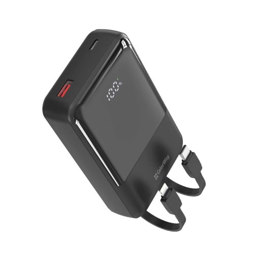 Powerbank ColorWay DigiPower 20000mAh 45W (CW-PB200LP04BK) Black купити в Україні | Telemart фото
