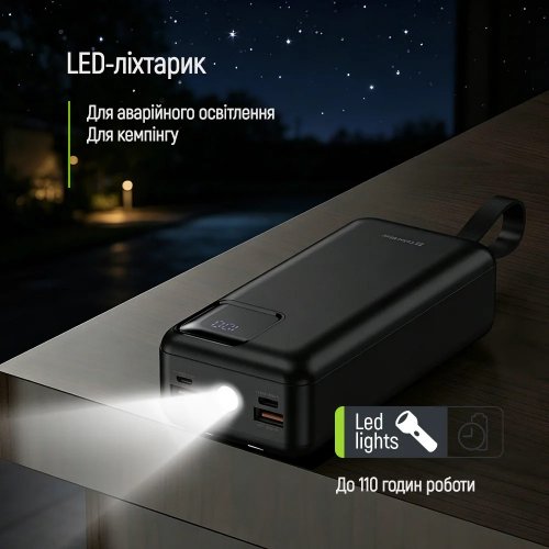 Powerbank ColorWay EnergyHub 30000mAh 22.5W (CW-PB300LP05BK) Black купити в Україні | Telemart фото