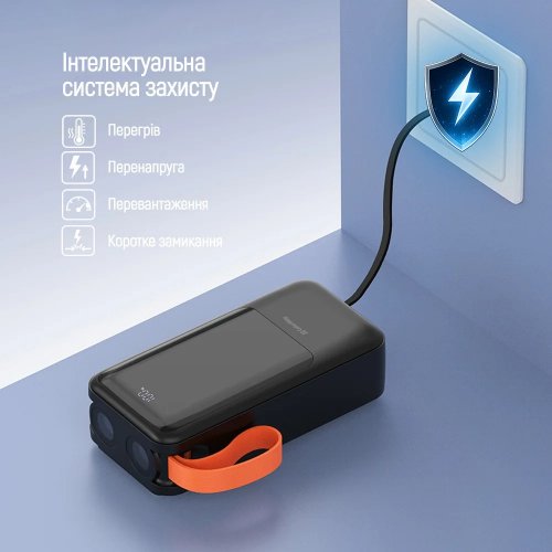 Powerbank ColorWay PowerHub 30000mAh 22.5W (CW-PB300LP07BK) Black купити в Україні | Telemart фото