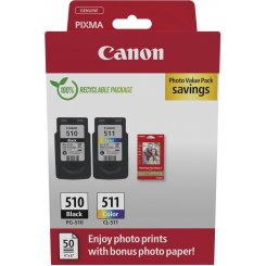 Набір картриджів Canon PG-510/CL-511 + GP-501 Photo paper Value Pack (2970B017)