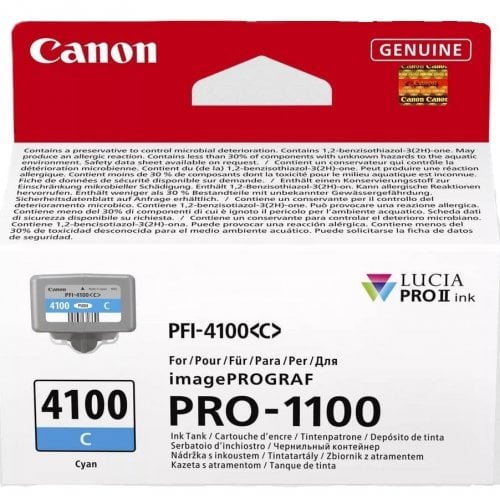 Картридж Canon PFI-4100 (6778C001) Cyan купити в Україні | Telemart фото