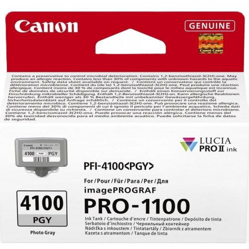Картридж Canon PFI-4100 (6784C001) Photo Gray купити в Україні | Telemart фото