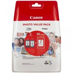 Набір картриджів Canon PG-46 Black/CL-56 Color + Paper Value Pack carton box (9059B006)