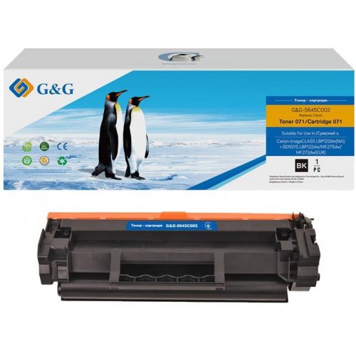Картридж G&G Canon 071 MF272dw/275dw/LBP122dw (G&G-5645C002) Black купити в Україні | Telemart фото