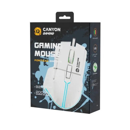 Мышка Canyon Fortnax GM-636 (CND-SGM636W) White купить в Украине | Telemart фото