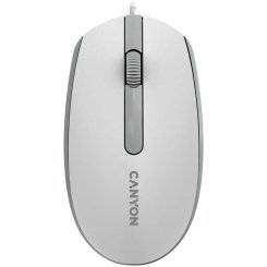 Мышка Canyon M-10 (CNE-CMS10WG) White Grey / 1000 DPI
