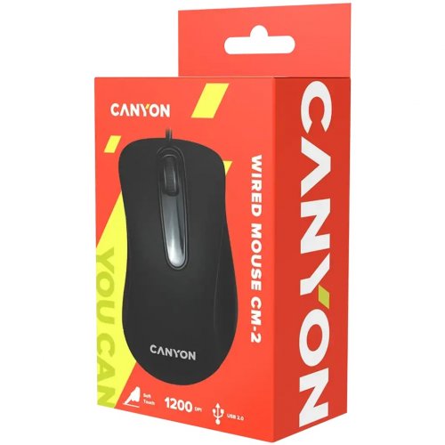 Мышка Canyon CM-2 (CNE-CMS2) Black купить в Украине | Telemart фото