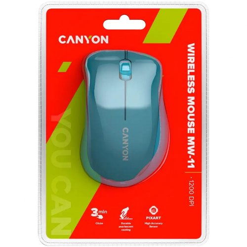 Мышка Canyon MW-11 Wireless (CNE-CMSW11BL) Blue купить в Украине | Telemart фото