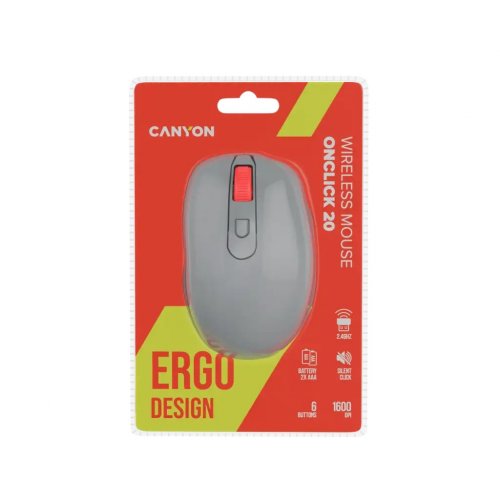Миша Canyon OnClick 20 Wireless (CNE-CMSW20DG) Dark Grey купити в Україні | Telemart фото
