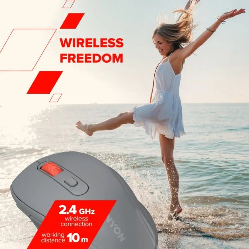 Миша Canyon OnClick 20 Wireless (CNE-CMSW20W) White купити в Україні | Telemart фото