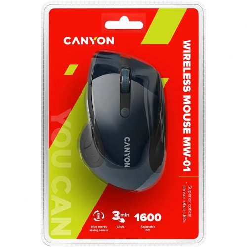 Миша Canyon MW-01 Wireless (CNS-CMSW01BL) Gray/Blue купити в Україні | Telemart фото