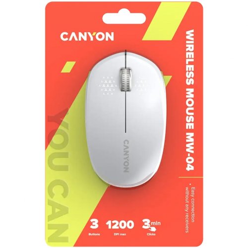 Миша Canyon MW-04 Wireless (CNS-CMSW04W) White купити в Україні | Telemart фото