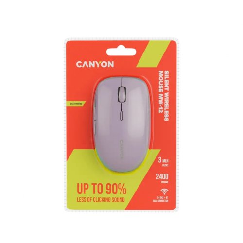 Мышка Canyon MW-12 Wireless (CNS-CMSW12P) Pink купить в Украине | Telemart фото