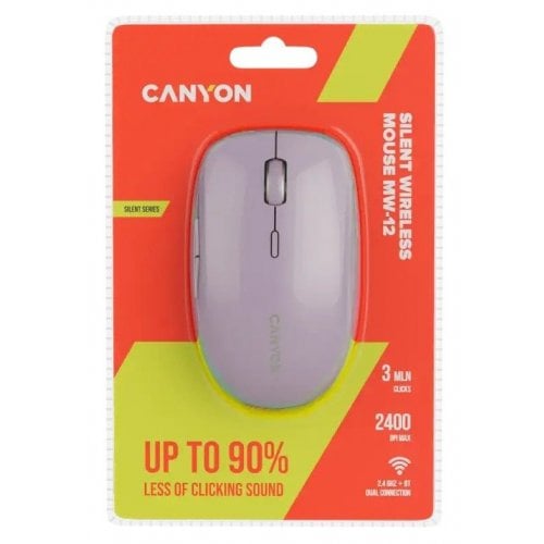Мышка Canyon MW-12 Wireless (CNS-CMSW12P) Pink купить в Украине | Telemart фото