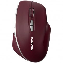 Мышка Canyon MW-21 Wireless (CNS-CMSW21BR) Burgundy Red / 1600 DPI