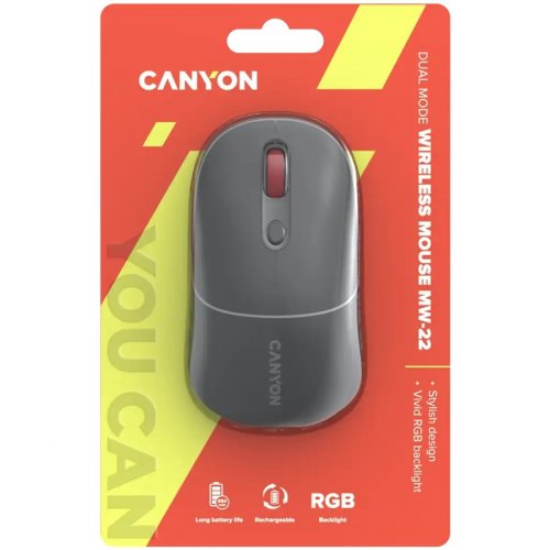 Миша Canyon MW-22 Wireless (CNS-CMSW22DG) Dark Grey купити в Україні | Telemart фото