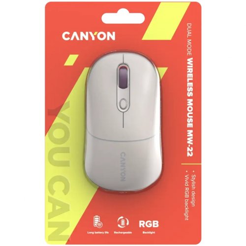 Миша Canyon MW-22 Wireless (CNS-CMSW22RC) Rice купити в Україні | Telemart фото