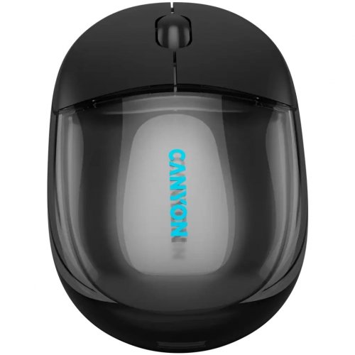 Мышка Canyon OnClick 24 Wireless (CNS-CMSW24B) Transparent Black купить в Украине | Telemart фото