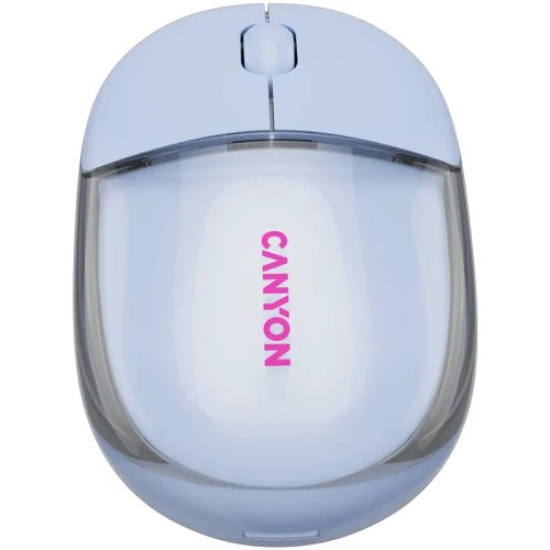 Мышка Canyon OnClick 24 Wireless (CNS-CMSW24BL) Transparent Blue купить в Украине | Telemart фото