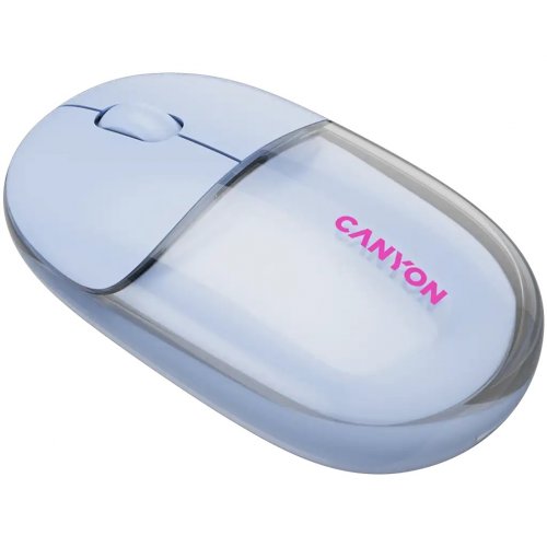 Мышка Canyon OnClick 24 Wireless (CNS-CMSW24BL) Transparent Blue купить в Украине | Telemart фото