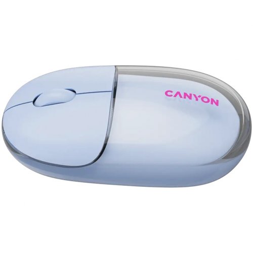 Мышка Canyon OnClick 24 Wireless (CNS-CMSW24BL) Transparent Blue купить в Украине | Telemart фото